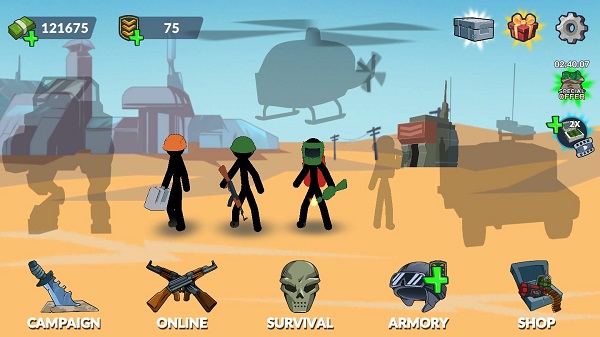 火柴人世界大战无限金币版(Stickman World War) v1.24安卓版 - 手机应用介绍