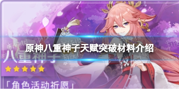 《原神》八重神子天赋突破材料有哪些 八重神子天赋突破材料介绍