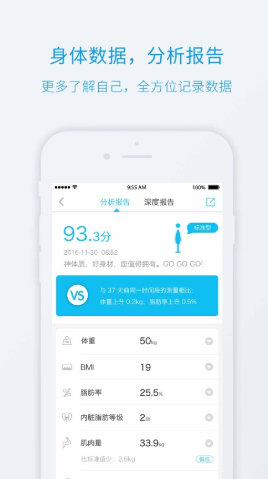 轻牛健康app如何数据对比 操作方法介绍