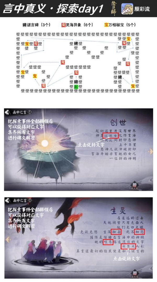 阴阳师万灵归言文字解谜怎么过 阴阳师万灵归言文字解谜攻略