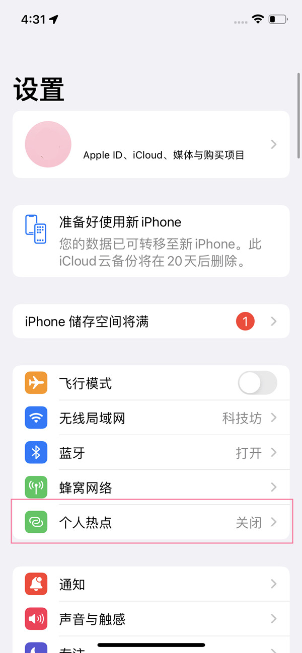 iphone个人热点怎么限制