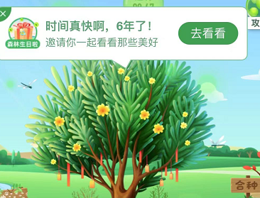 支付宝蚂蚁森林六周年回顾在哪看