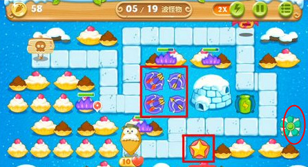 保卫萝卜2第91关至第95关通关攻略